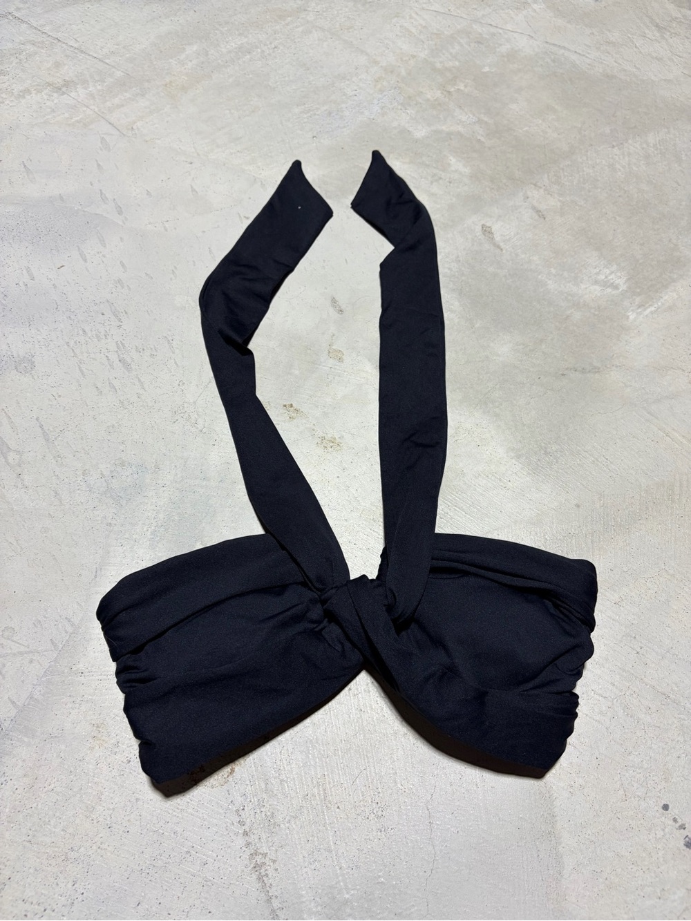 Seafolly Australia Black Halter Tie swim Top AUS10